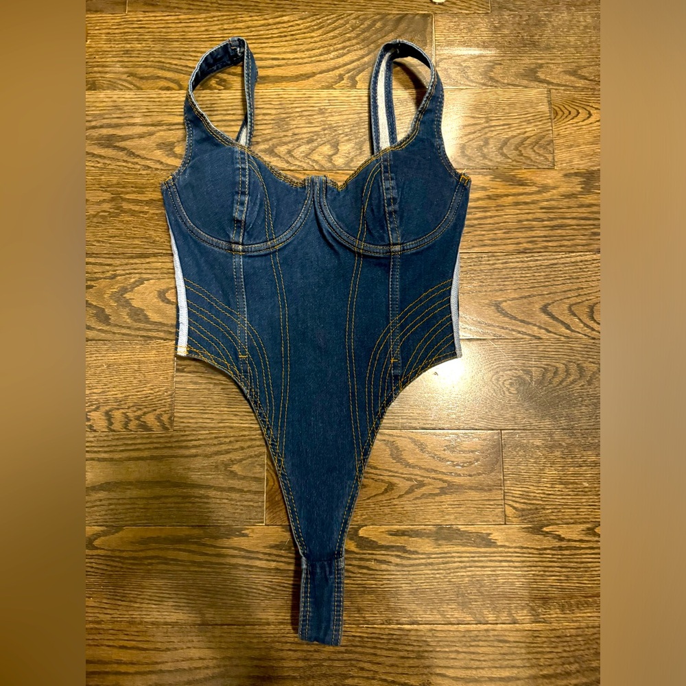 Ivy Park rodeo denim body suit never worn